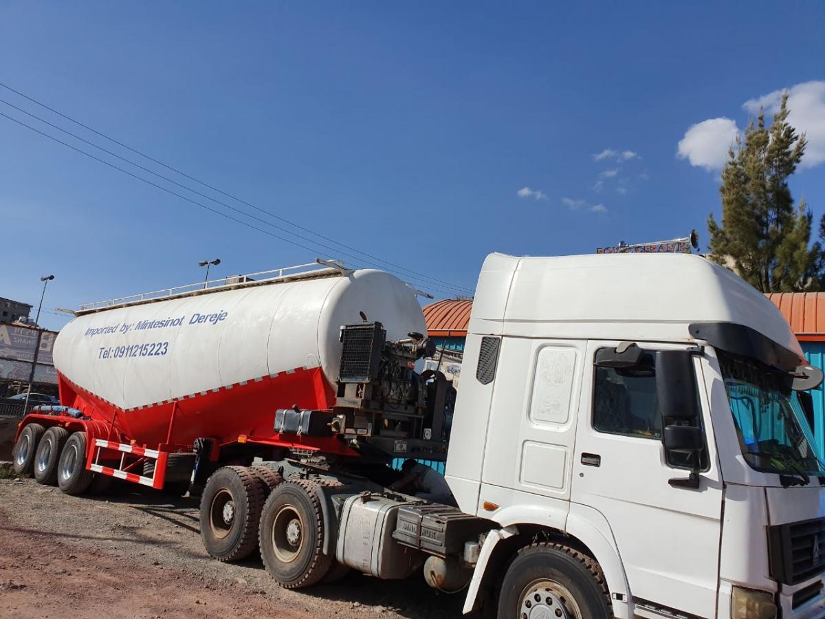 Cement Bulk truck for Rent Ethiopian Construction